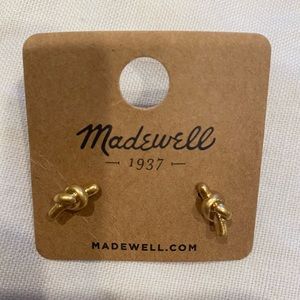 SOLD Madewell Gold Knot Earrings, NWT